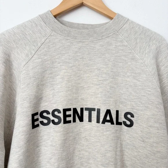Essentials FOG oatmeal crewneck sweater - Picture 2 of 6